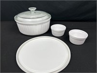 Corning, ware, covered dishes