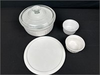 Corning, ware, covered dishes