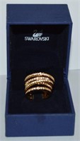 Signed Swarovski Ring With Box & Signed Bracelet!
