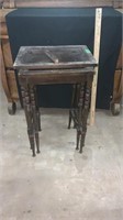 Vintage Nesting Tables, some broken pieces