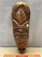 CARVED AFRICAN TRIBAL MASK