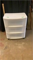 Storage Container, 3 Drawers on wheels