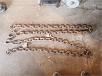(2) Lengths Of Chain - 7ft. L w/ Hooks