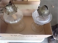 (2) Antique Kerosene Lamp Bases