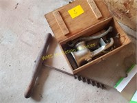 Griswold #4 Hand Grinder & Attachments