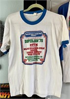 1978 superjam concert T-shirt