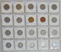 20 Canadian Nickels 1927-1952, George V, George VI