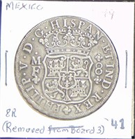 1749? Spanish Colonial, Mexico 8 Real Silver.