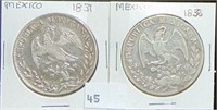 1831, 1836 Mexico 8 Real Silver.