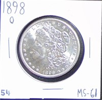 1898-O Morgan Dollar MS61.