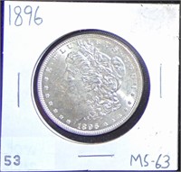 1896 Morgan Dollar MS63.
