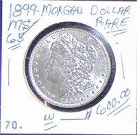 1899 Morgan Dollar MS64+ (only 330,000 minted, Ra