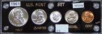 1961 U.S. Mint Set in Capital Holder BU.