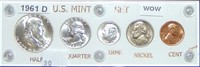 1961-D U.S. Mint Set in Capital Holder BU.