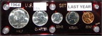 1964 U.S. Mint Set (last year 90%).