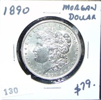 1890 Morgan Dollar MS61. Nice!