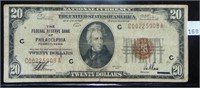 Series 1929 $20 National Currency FRB Phila..