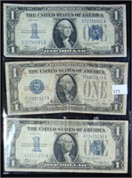 1928A, 1934, 1934 $1 Silver Certificates "Funny