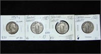 1937-S Quarter. 1926, 1926, 1930 Standing Liberty