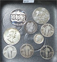 Variety: 2 .999 Silver Vegas Medallions. $1.85 in