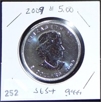 2009 Canada Silver Maple Leaf .9999 BU.