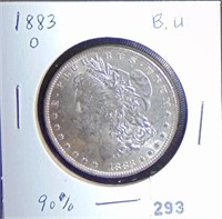 1883-O Morgan Dollar MS.