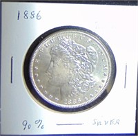 1886 Morgan Dollar UNC.
