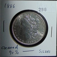 1886 Morgan Dollar AU-UNC.