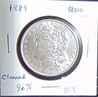 1889 Morgan Dollar AU.