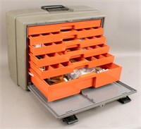 Toolbox Filled with Various Archery Accessories