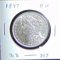 1897 Morgan Dollar UNC.