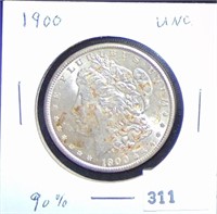 1900 Morgan Dollar UNC.