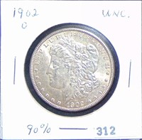 1902-O Morgan Dollar UNC.