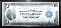 Series 1918 $1 FRN National Currency San Francisco
