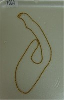 14k Rope Necklace 20" Long (weight 7 grams).