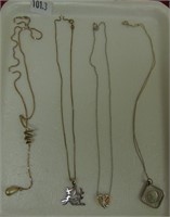 Variety of Sterling Necklaces.