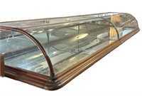 Antique Rounded Glass Store Display Case