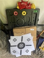 PAPER TARGETS AND BAG TOSS GAME