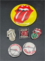 Rolling Stones pins