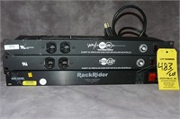 Lot (1) RackRider RR-15NL Rackmount Power Strip an