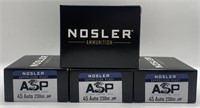 (OO) Nosler 45 Auto Jacketed Hollow Point, 230 GR,
