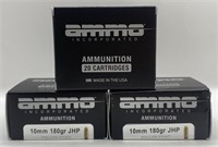 (OO) Ammo Inc. 10mm Hollow Point Cartridges,