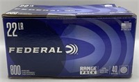 (OO) 800 Rounds: Federal 22LR Rimfire Cartridges,
