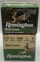 (OO) Remington 410 Bore Shotshells, Game Load,