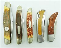 (5) Vintage Folding Pocket Knives; Camillus NY