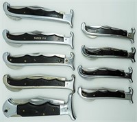 (9) Vintage Single Blade Lockback Knives