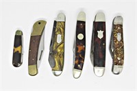 (6) Vintage Folding Pocket Knives;