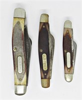 (3) Schrade Old Timer Pocket Knives