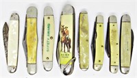 (8) Vintage Folding Pocket Knives;