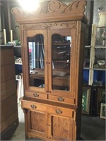 Antique kitchen cabinet/cupboard, 90”T x 39”W
